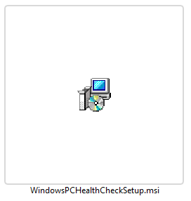 PC Health Check installer screen