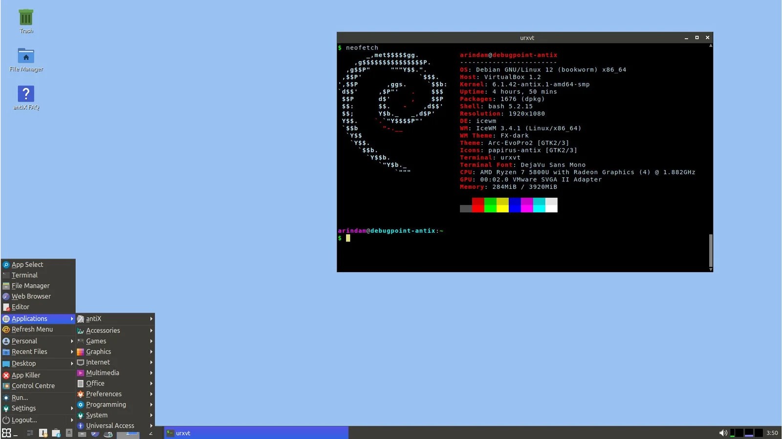 antiX Desktop