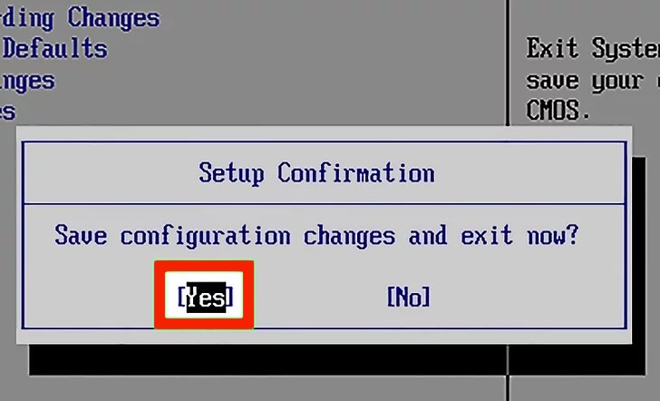 To exit the bios, you will usually tap on the escape key and save before exit